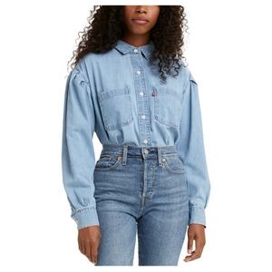 💖 Levi's Kinsley Cotton Denim Utility Shirt